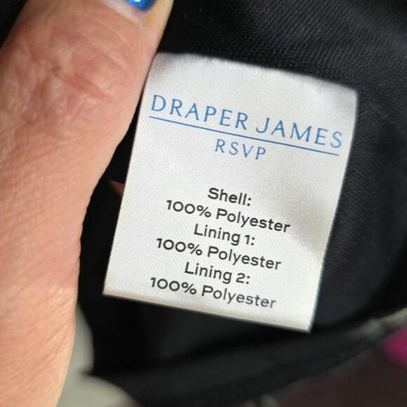 Draper James Sz6 Black V neck Sequin below Knee Double layers dress. Sparkling - Picture 6 of 13